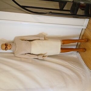 NWOT Ane Fere (Italy) Cream Wool Skirt.